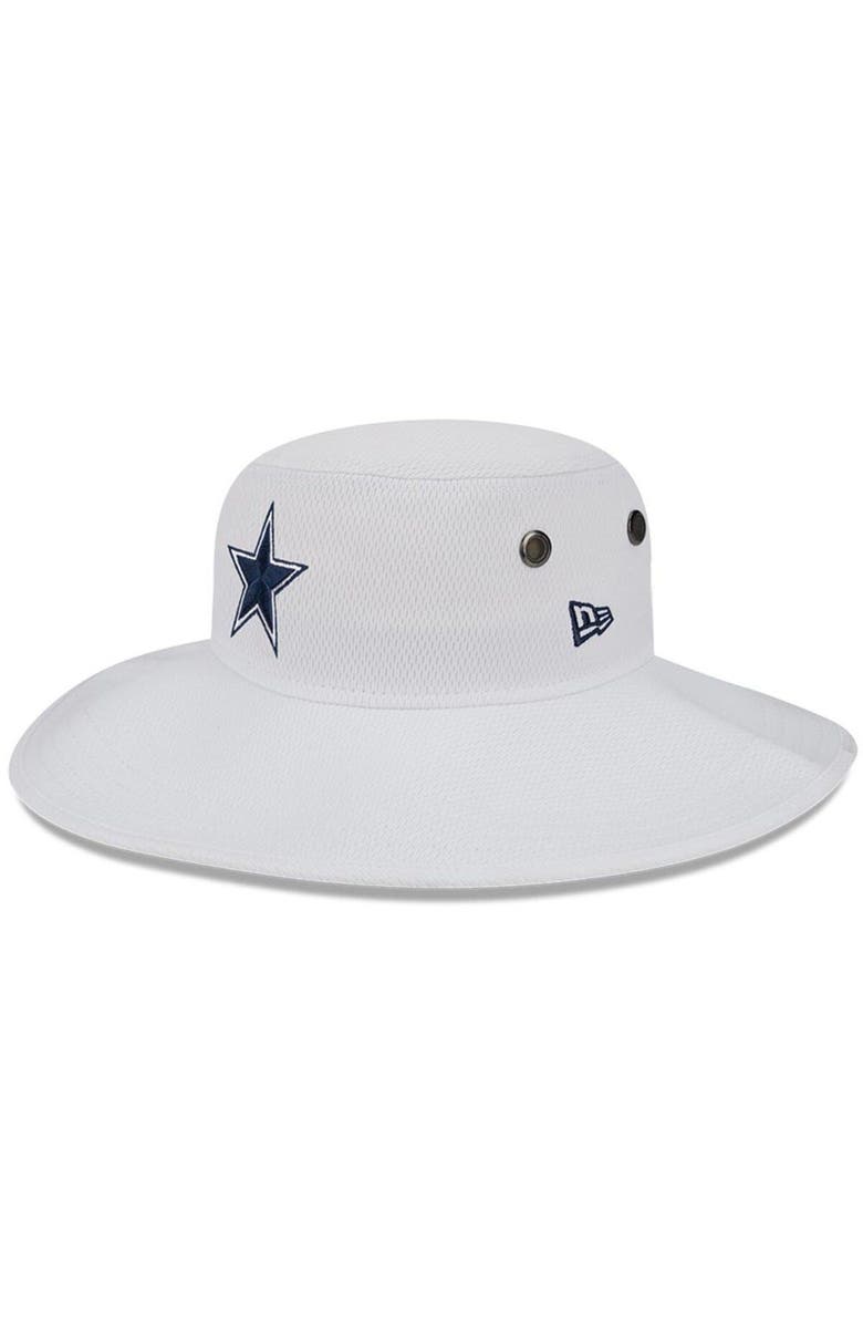 New Era Men's New Era White Dallas Cowboys 2023 NFL Training Camp Panama Bucket Hat, Main, color, White