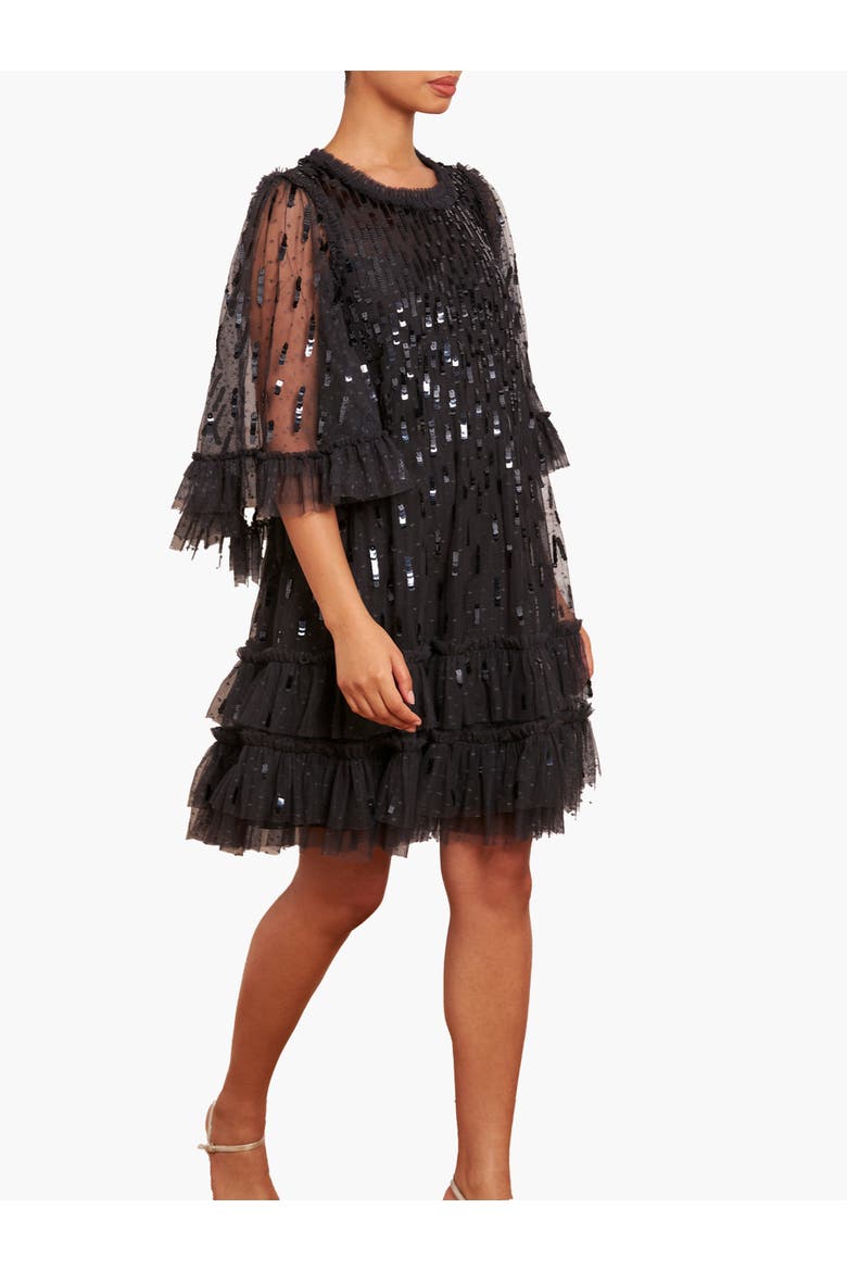 Sequin Dash Mini Dress, Main, color, Graphite