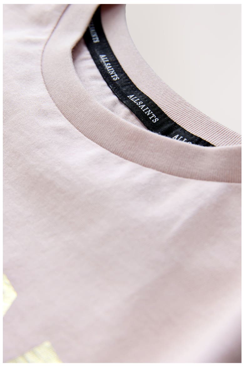 Kids' Metallic Biggie Logo Graphic T-Shirt, Alternate, color, PINK