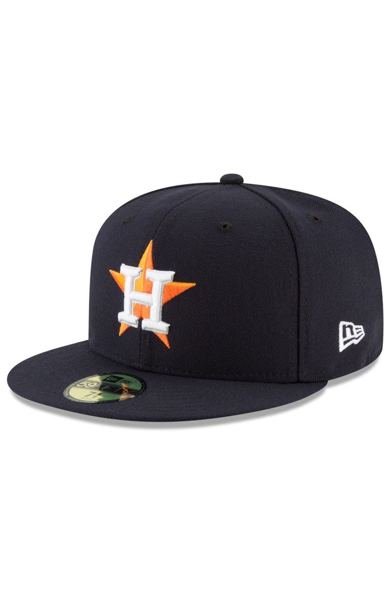 New Era Men's New Era  Navy Houston Astros 2022 World Series Champions Home Side Patch 59FIFTY Fitted Hat, Alternate, color, 