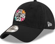 New Era Men's New Era Black San Antonio Spurs Slogan 9TWENTY Adjustable Hat