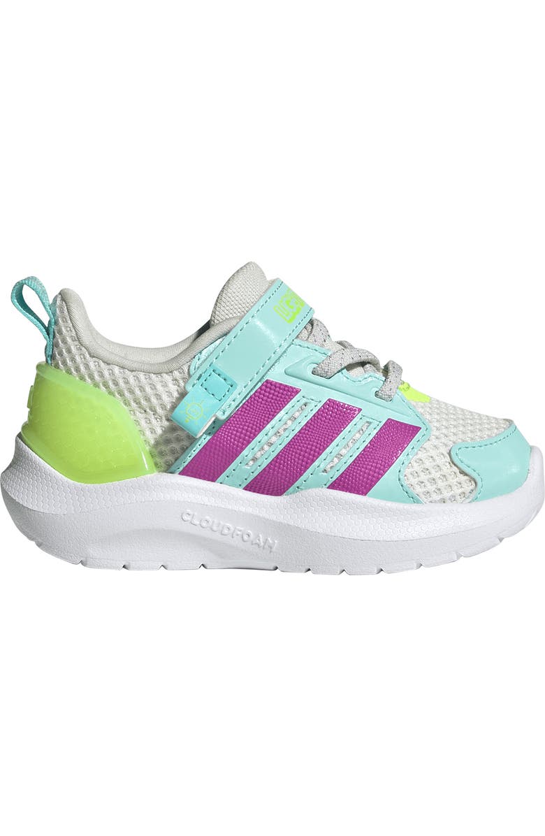 adidas Kids' Lightorama Sneaker, Alternate, color, White/ Purple Burst/ Lemon
