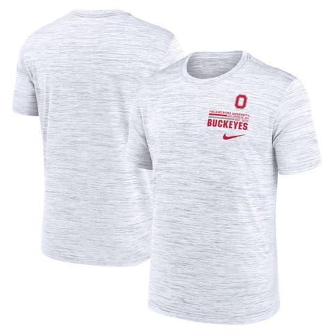 Men's Nike Gray Ohio State Buckeyes Velocity Stacked Performance T-Shirt
