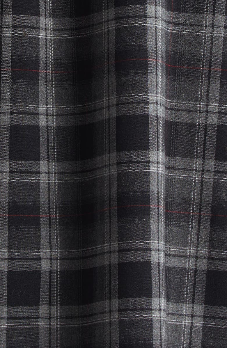 PHIPPS Workshop Plaid Flannel Button-Up Shirt, Alternate, color, Charcoal Plaid