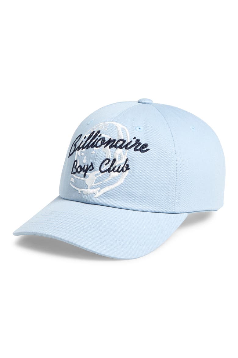 Helmet Script Baseball Cap, Main, color, BALTIC SEA