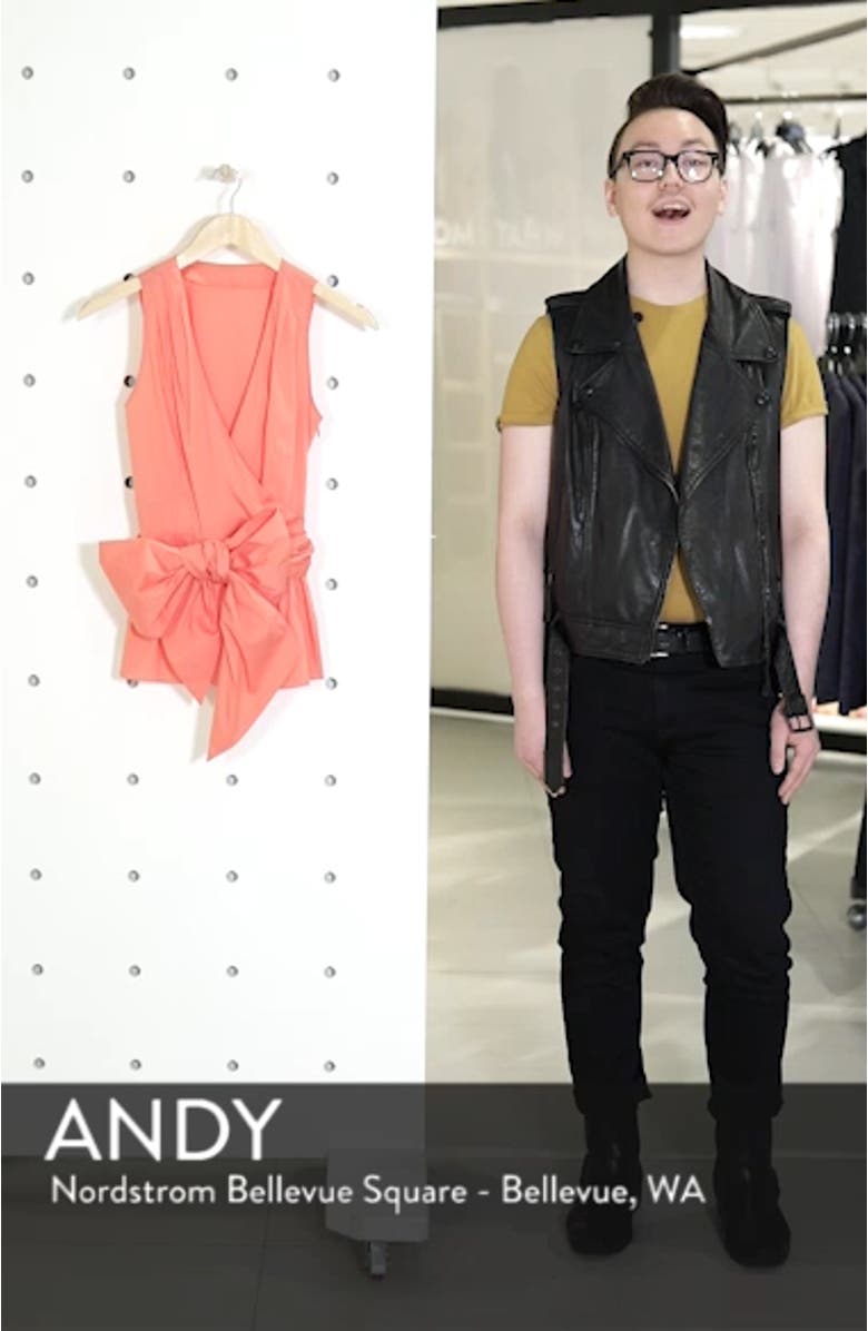 Cotton Blend Wrap Blouse, sales video thumbnail