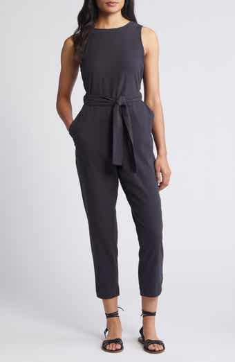 Marine Layer Eloise Belted Sleeveless Jumpsuit