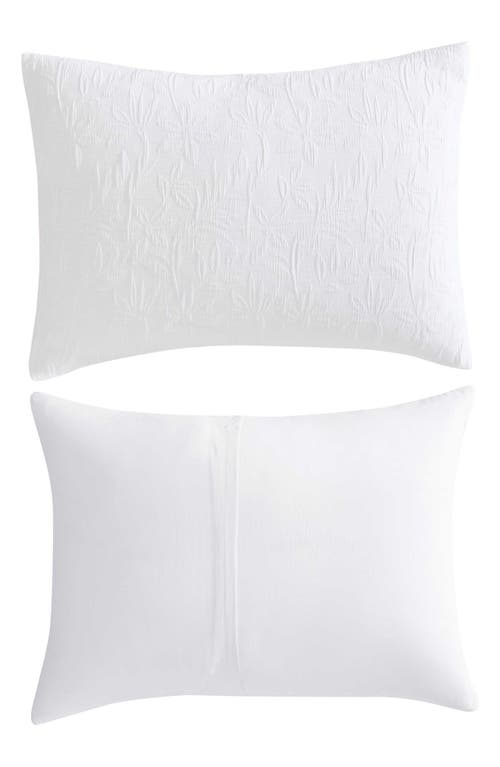 Nautica Seaside Floral King Duvet & Sham Set In White