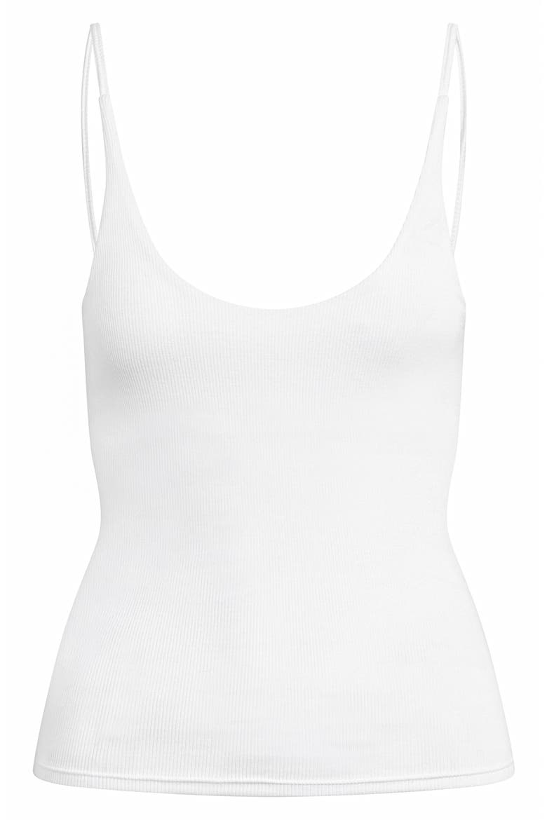 The Clara Rib Camisole, Alternate, color, WHITE