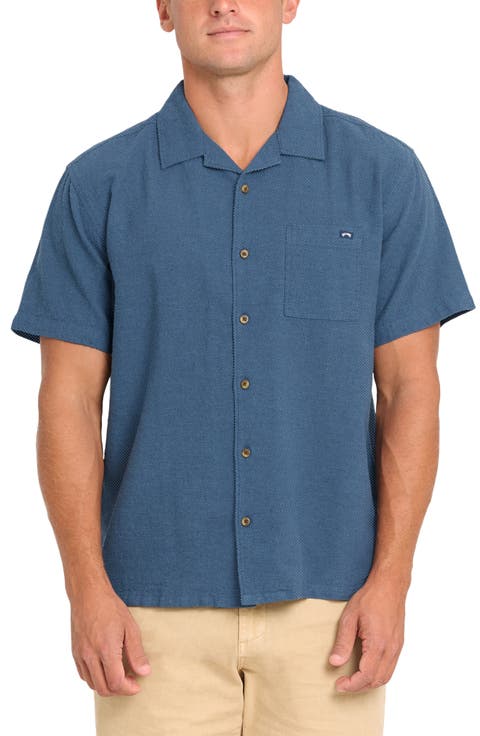 Victoria Vacay Linen Blend Camp Shirt