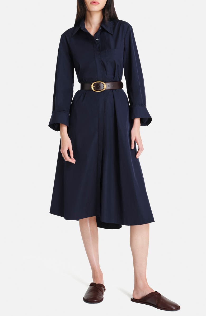 TWP Jennys Long Sleeve Cotton Shirtdress, Alternate, color,