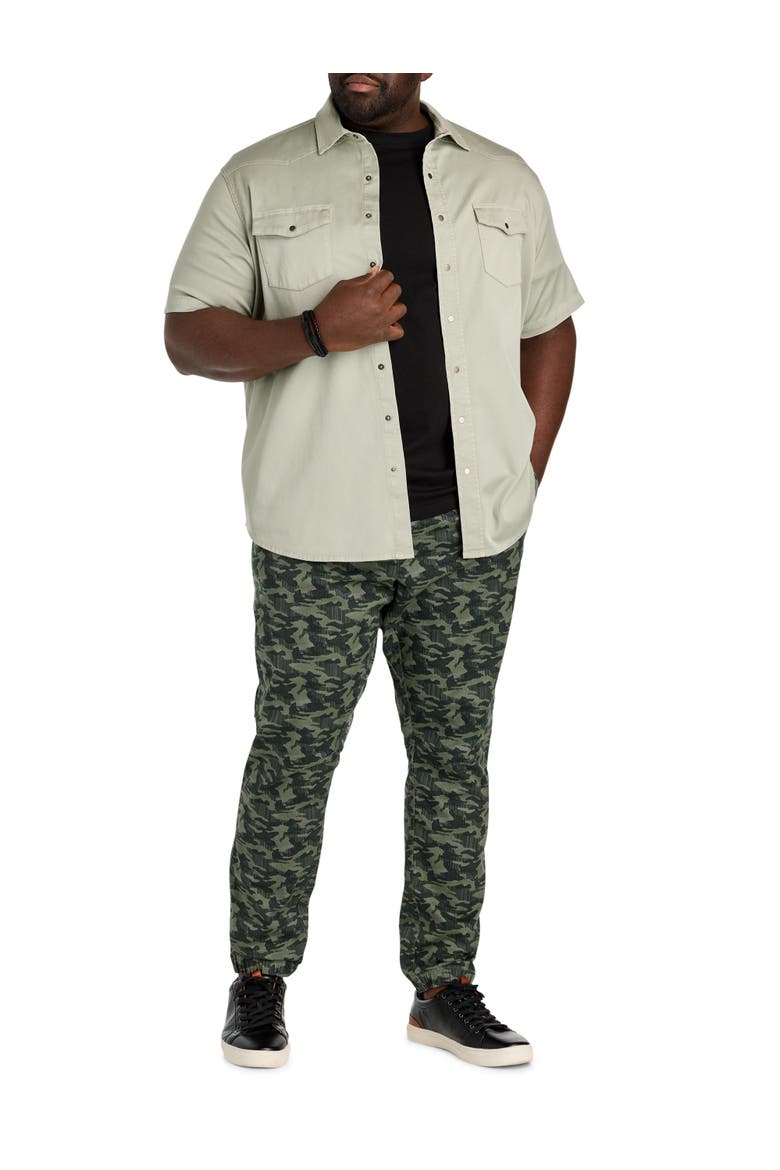 Big & Tall Slim-Fit Camo Joggers, Alternate, color, OLIVE AND BLACK CAMO