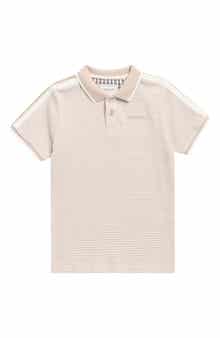 DENIM AND FLOWER Kids' Tipped Cotton Knit Polo