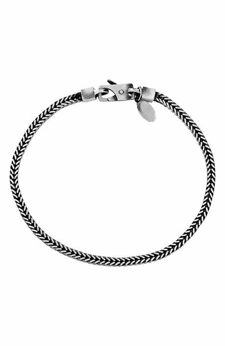 Sterling Silver Square Tulang Naga Bracelet