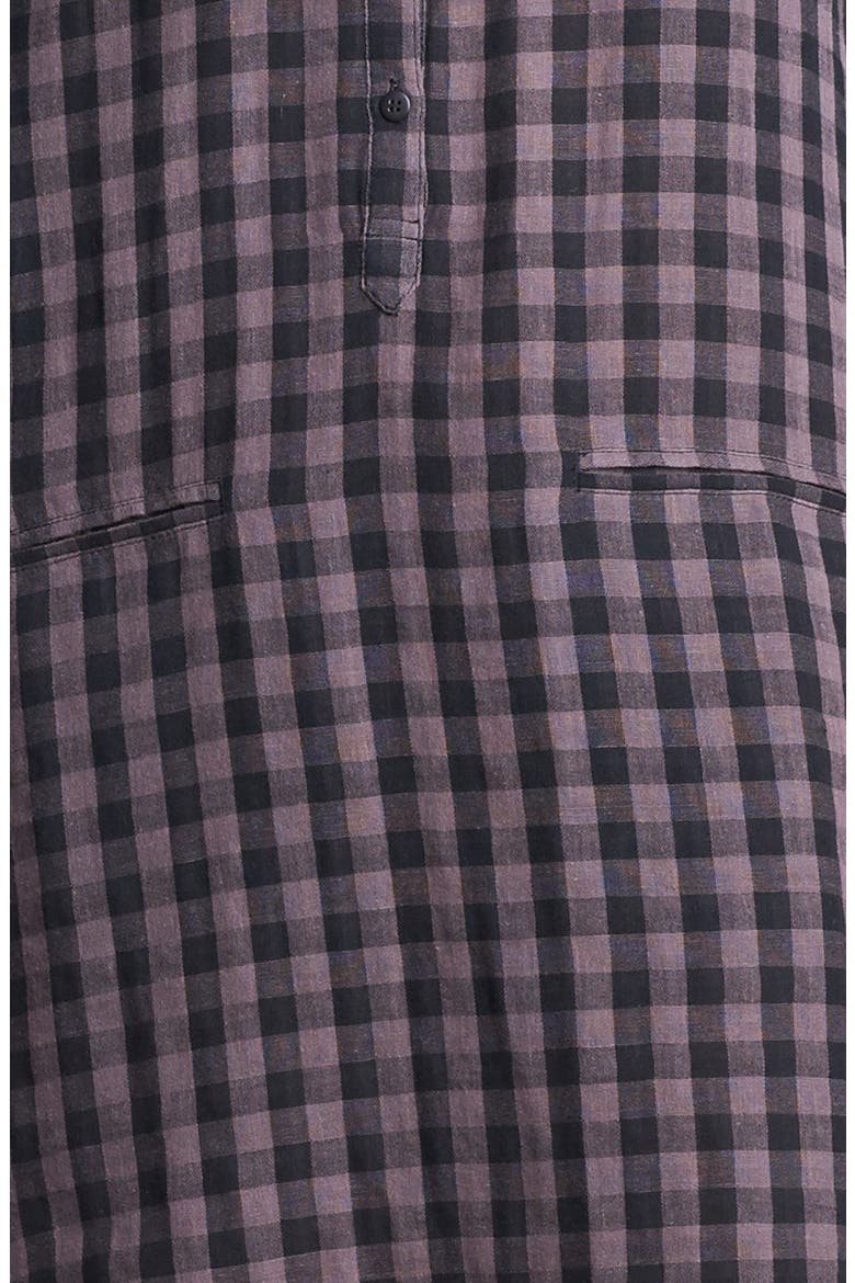Plaid Shirtdress, Alternate, color, PLAID GREY- RABBIT
