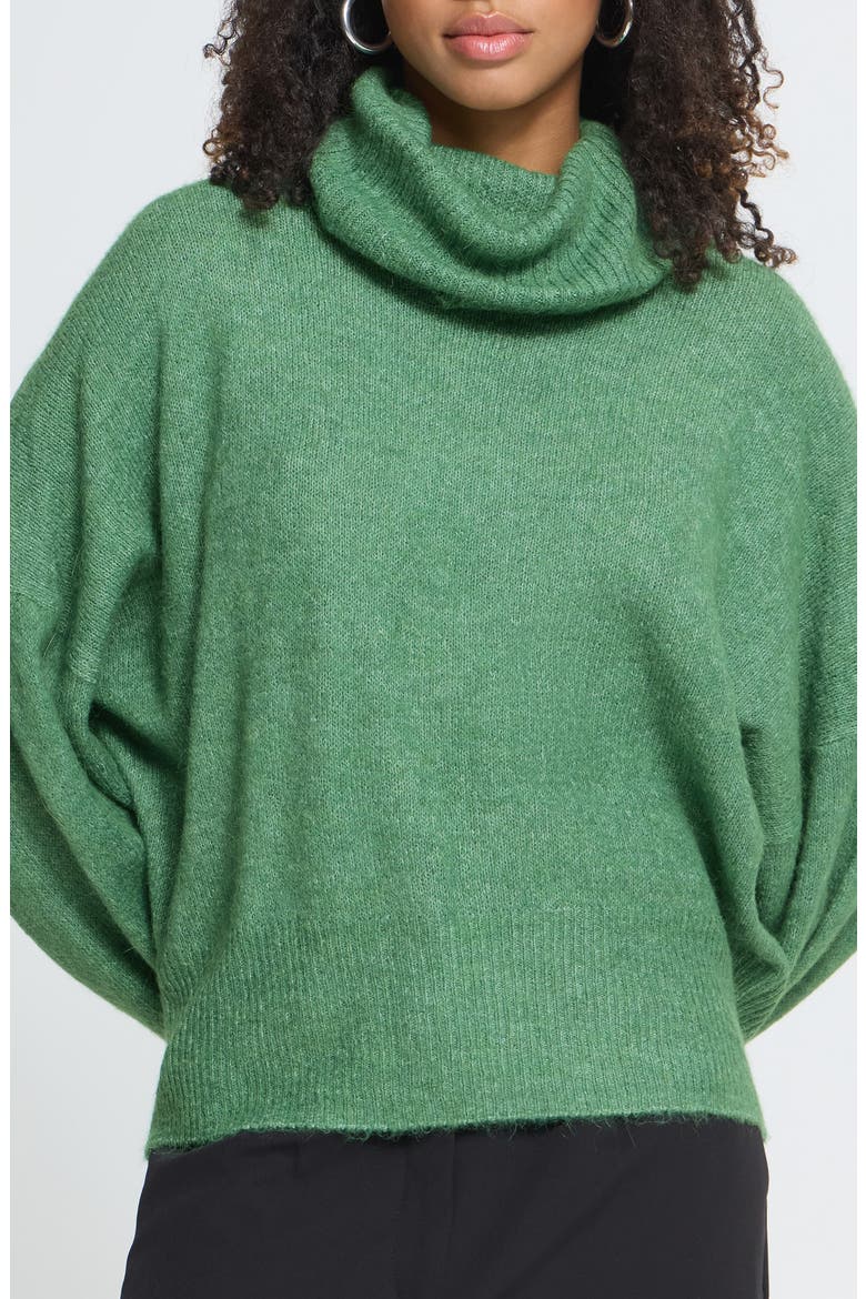 Knit Turtleneck Sweater, Main, color, FAIRWAY