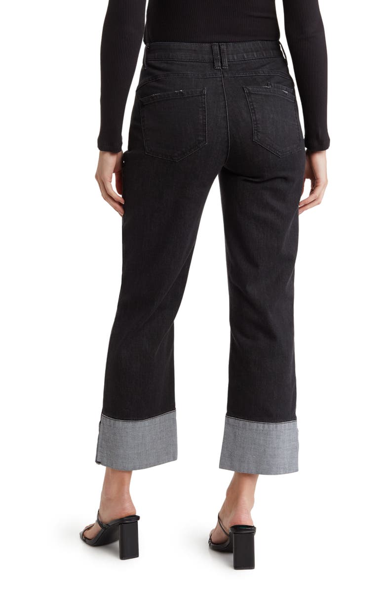 Democracy High Waist Reverse Cuff Boyfriend Jeans, Alternate, color, 