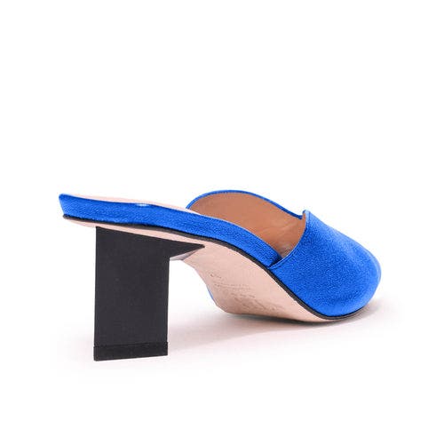 Tiannia Barnes Tiffany Mule Sandals In Blue