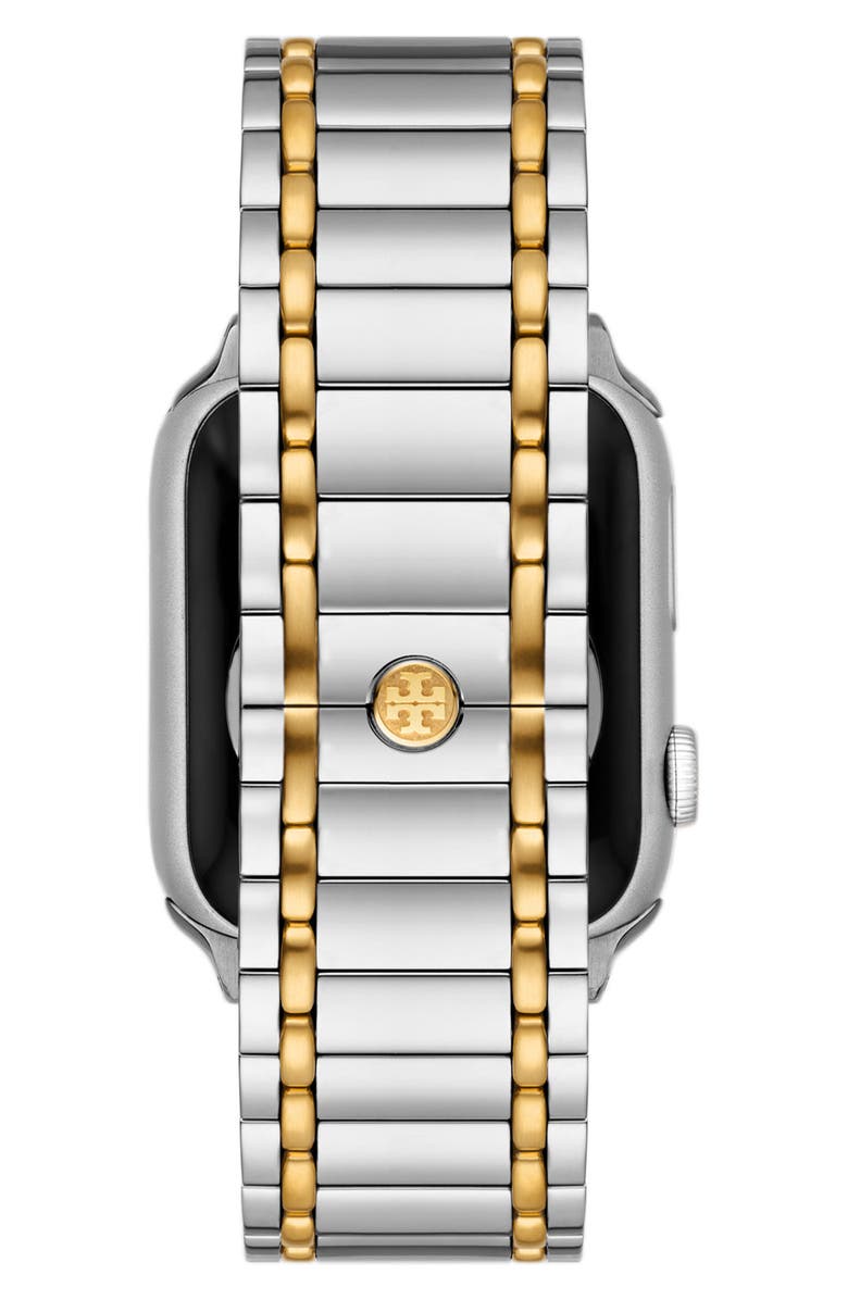 Tory Burch The Miller 20mm Apple Watch<sup>®</sup> Bracelet Watchband, Alternate, color, Two-Tone