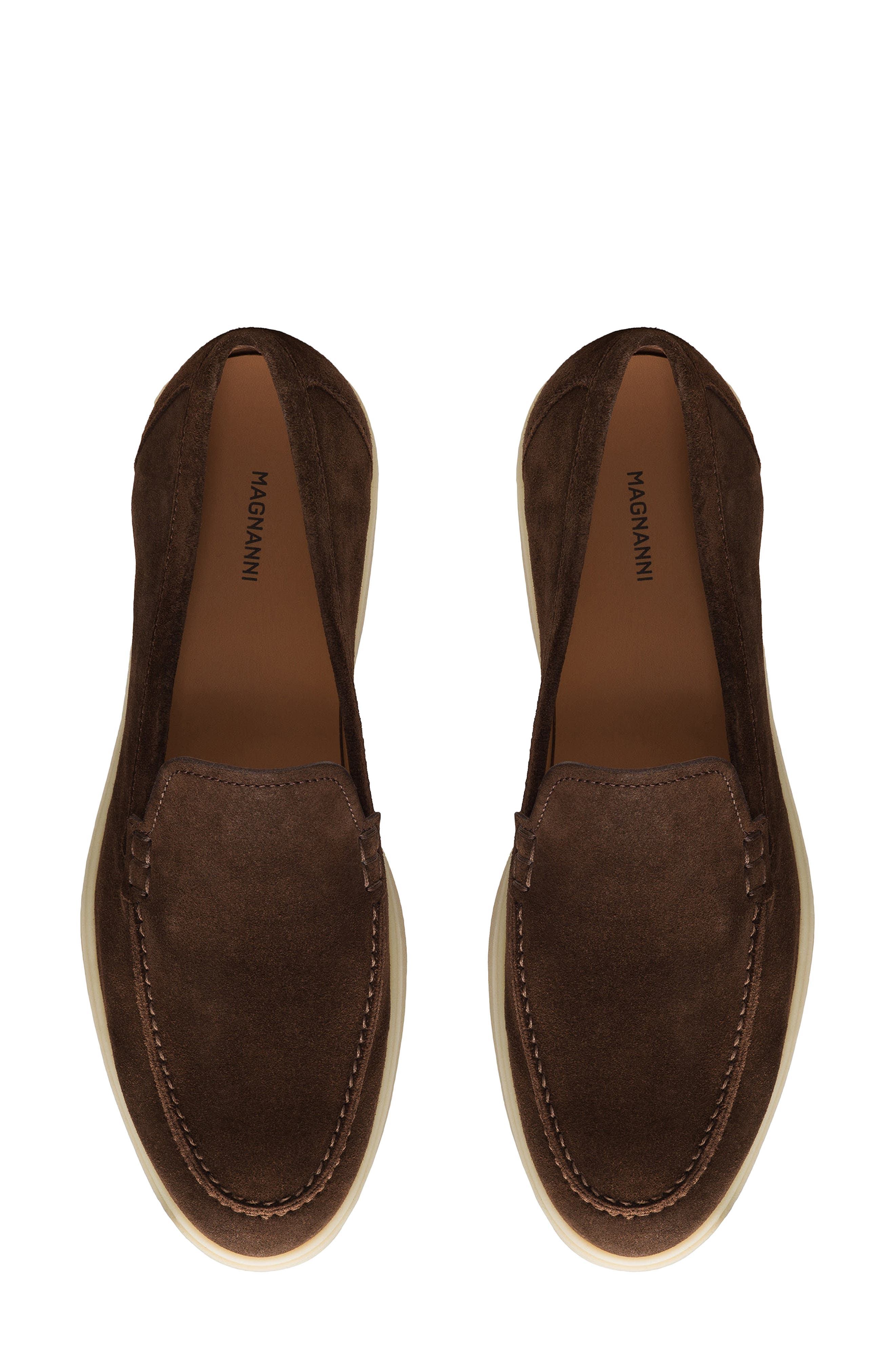 Magnanni Sophie Loafer, Alternate, color, Brown Suede