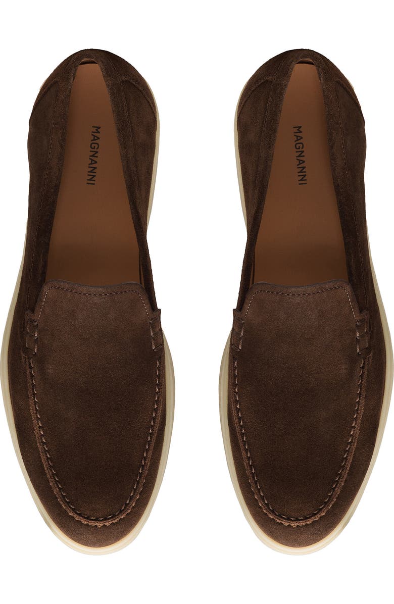 Magnanni Sophie Loafer, Alternate, color, Brown Suede