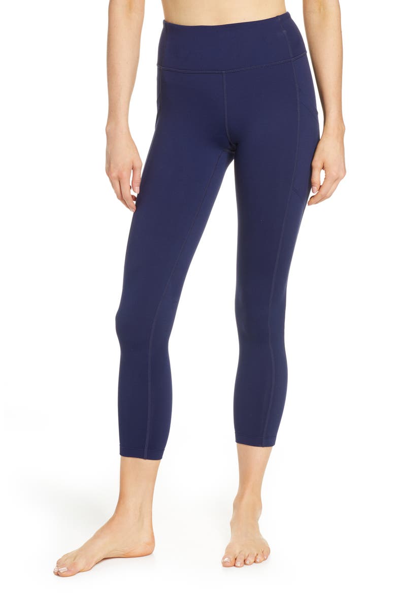 Live In Pocket 7/8 Leggings, Main, color, NAVY MARITIME