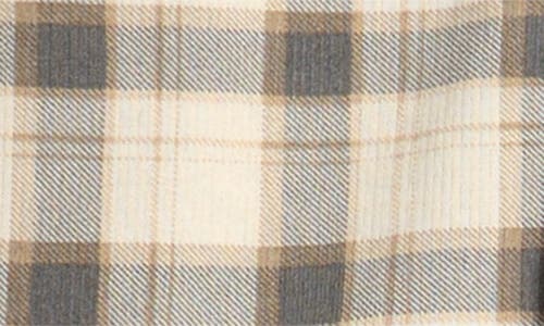 Perry Ellis Kids' Plaid Button-up Shirt, T-shirt & Joggers Set In Neutral