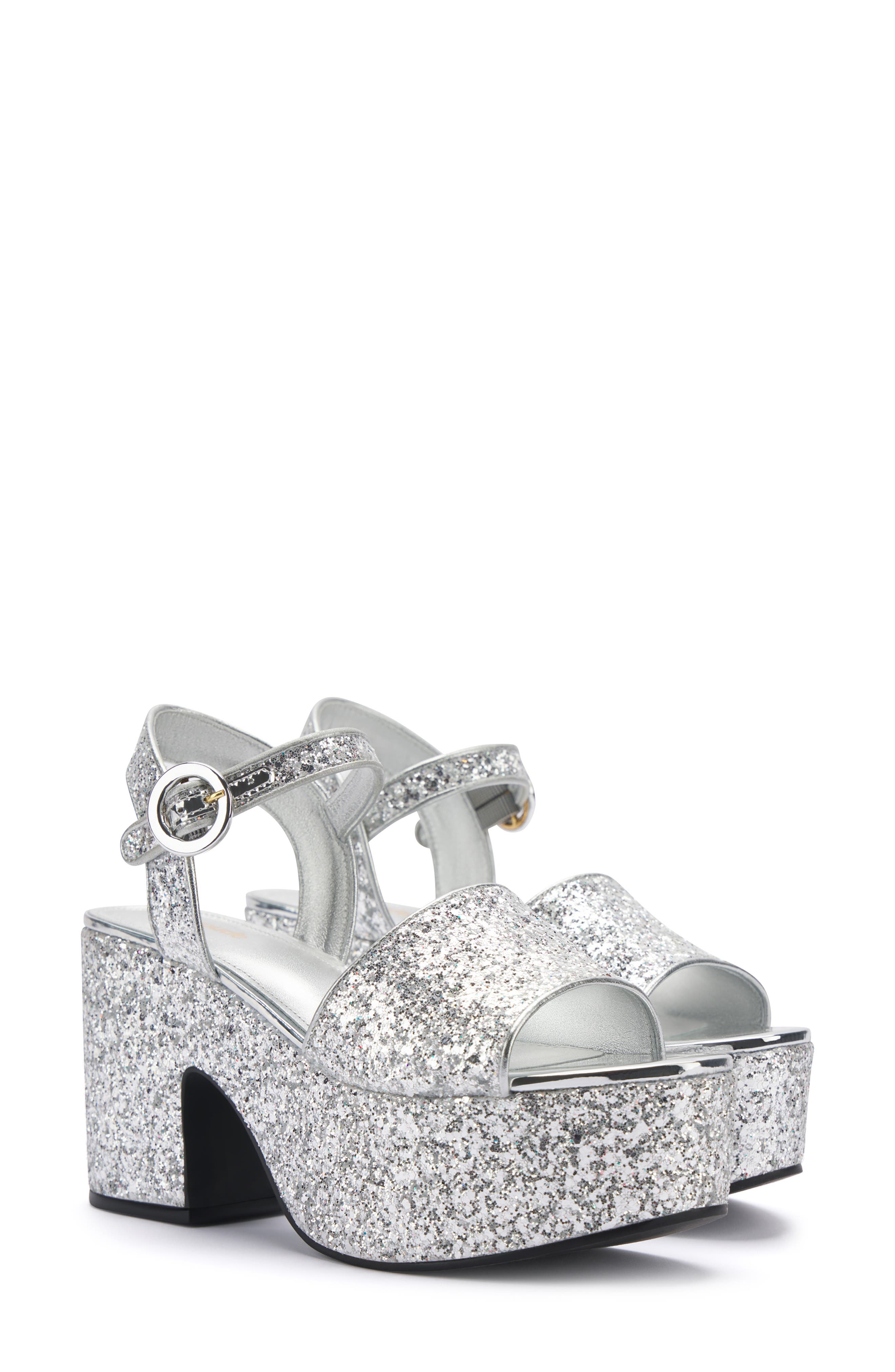 Larroudé Miso Ankle Strap Platform Sandal, Main, color, 