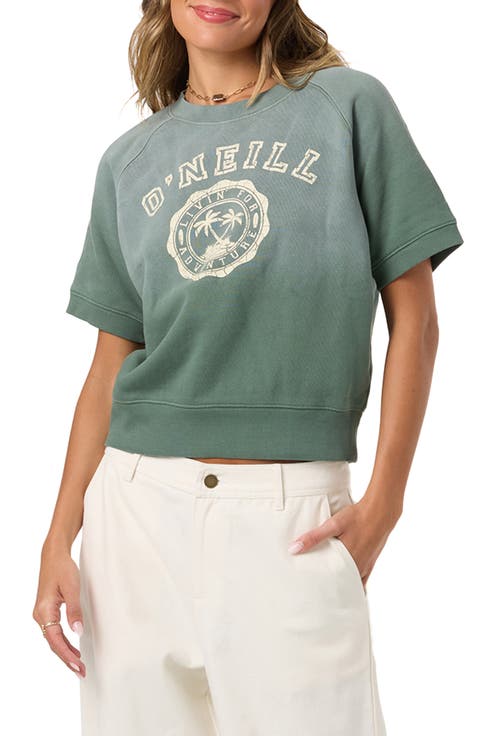 Athletic Seal Short Sleeve Fleece Graphic Sweatshirt