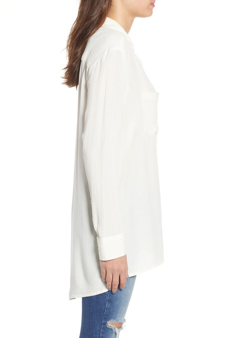 Twirl Longline Shirt, Alternate, color, NAKED