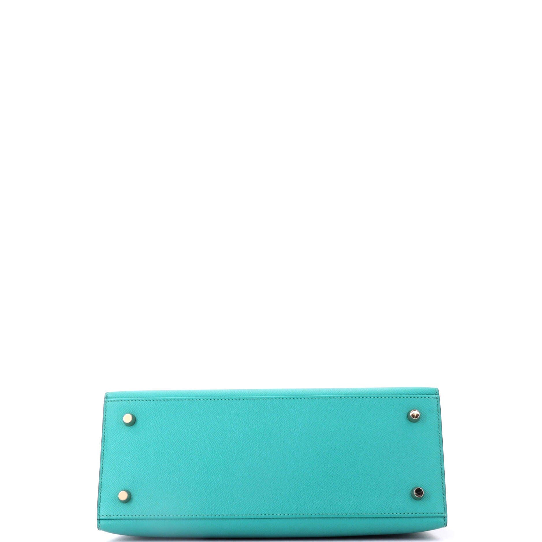Kelly Handbag Blue Epsom with Gold Hardware 28, Alternate, color, Blue