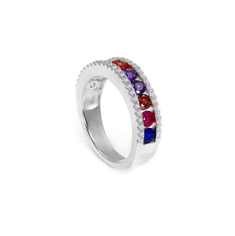 Rainbow Sapphire Ring