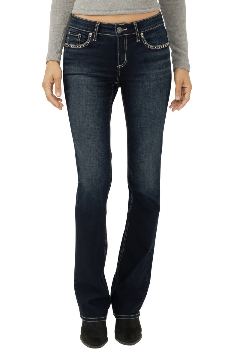 Silver Jeans Co. Elyse Slim Bootcut Jeans, Main, color, 