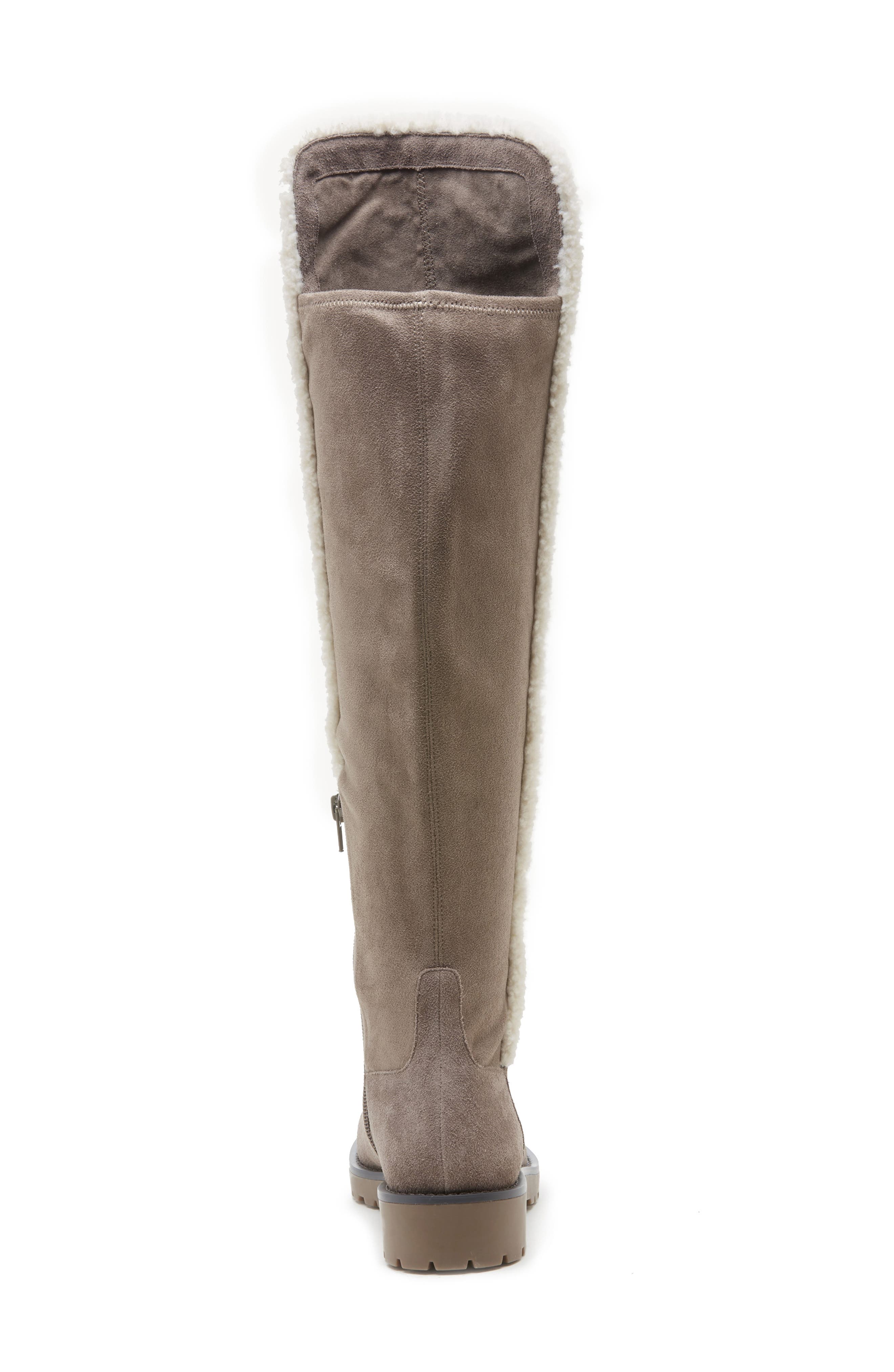 Juno Faux Shearling Trim Boot, Alternate, color, FALL TAUPE LEATHER