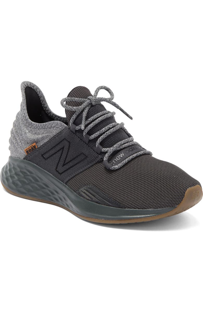 New Balance Fresh Foam Roav Knit Sneaker, Main, color, Blacktop/ Gum