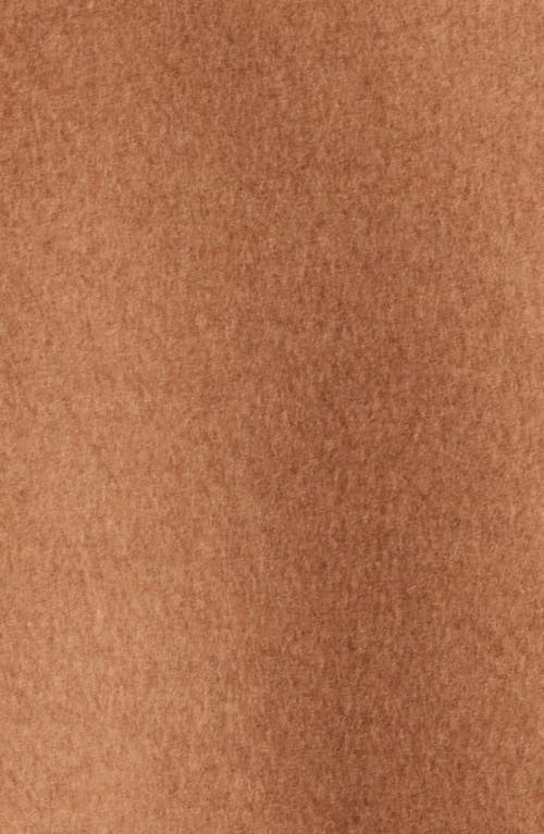 Bernardo Buckle Detail Melton Wool Blend Coat In Brown