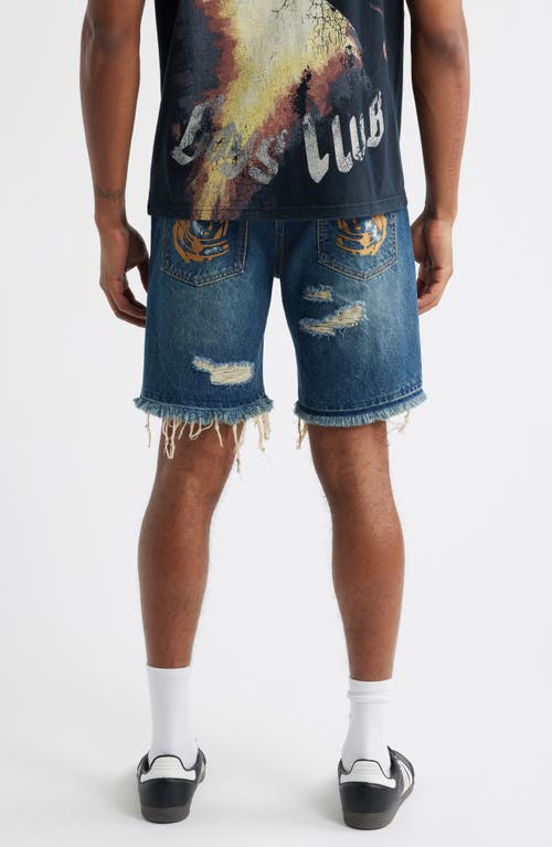 Billionaire Boys Club Bb Chronos Distressed Cutoff Denim Shorts