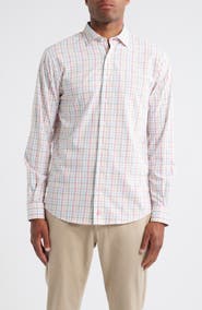 johnnie-O Maarten Plaid Performance Button-Up Shirt