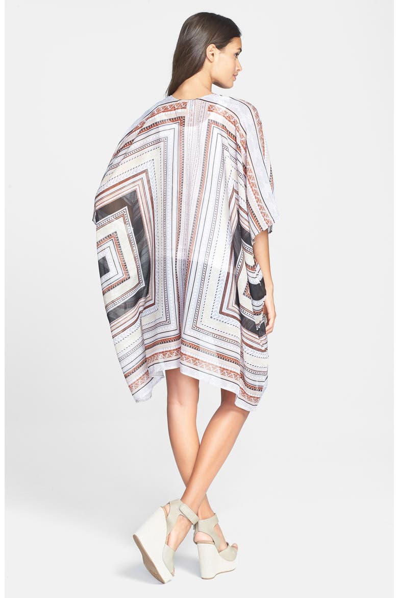 Oversized Print Cover-Up, Alternate, color, BLACK INK