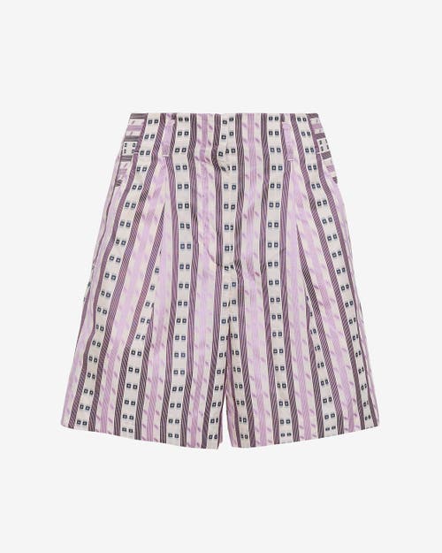Draper James High Waisted Shorts In Purple