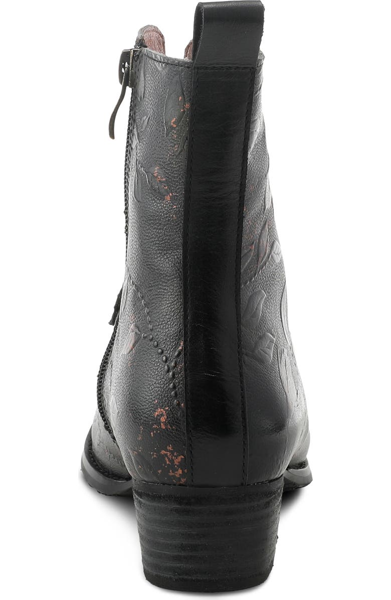 L'Artiste by Spring Step Imemine Floral Embossed Bootie, Alternate, color,