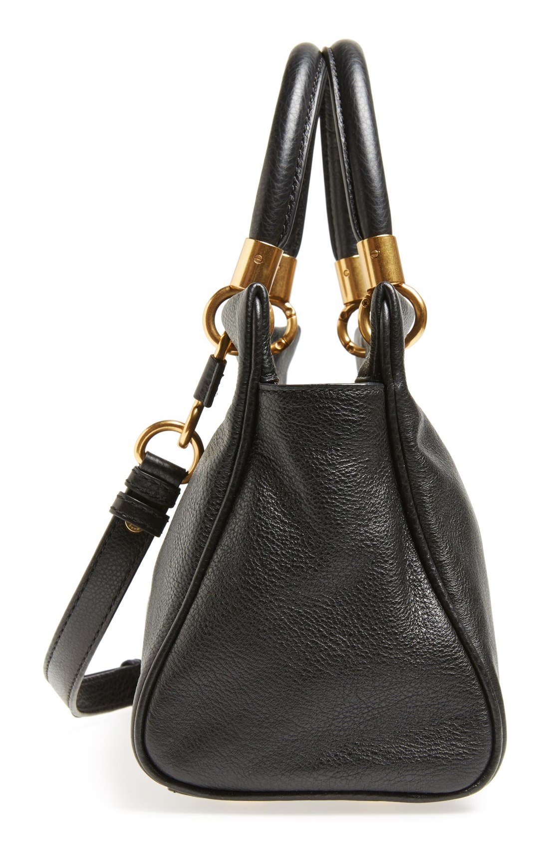MARC BY MARC JACOBS 'Too Hot to Handle' Satchel, Alternate, color, BLACK