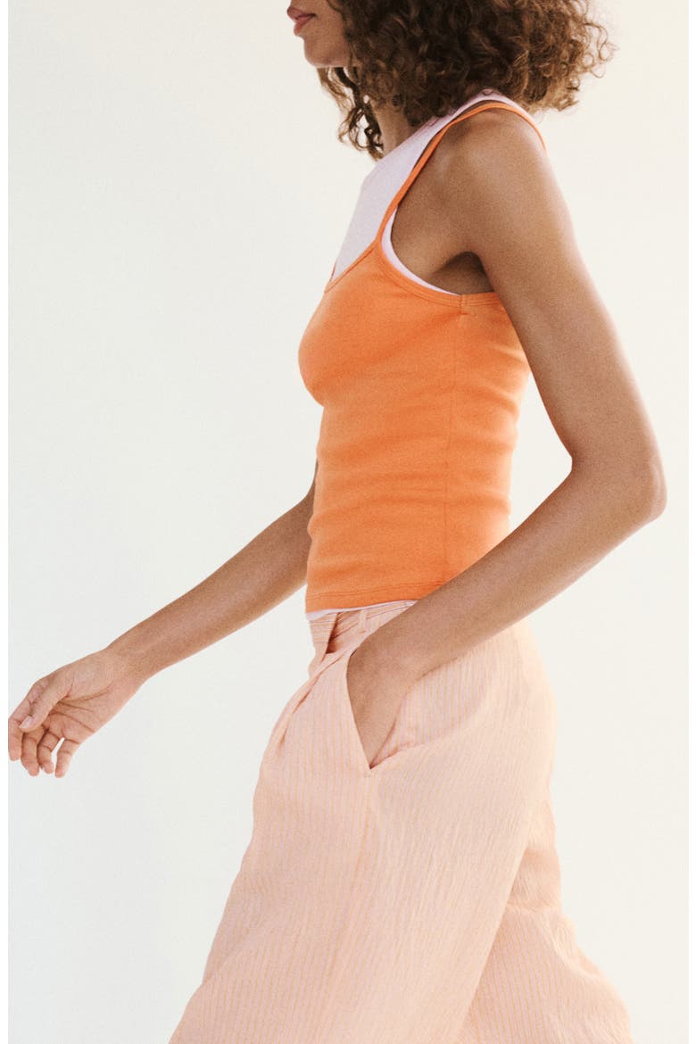 Layered Tank, Alternate, color, ORANGE