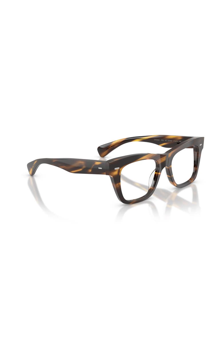 Oliver Peoples 51mm Rectangle optical glasses, Alternate, color, Black
