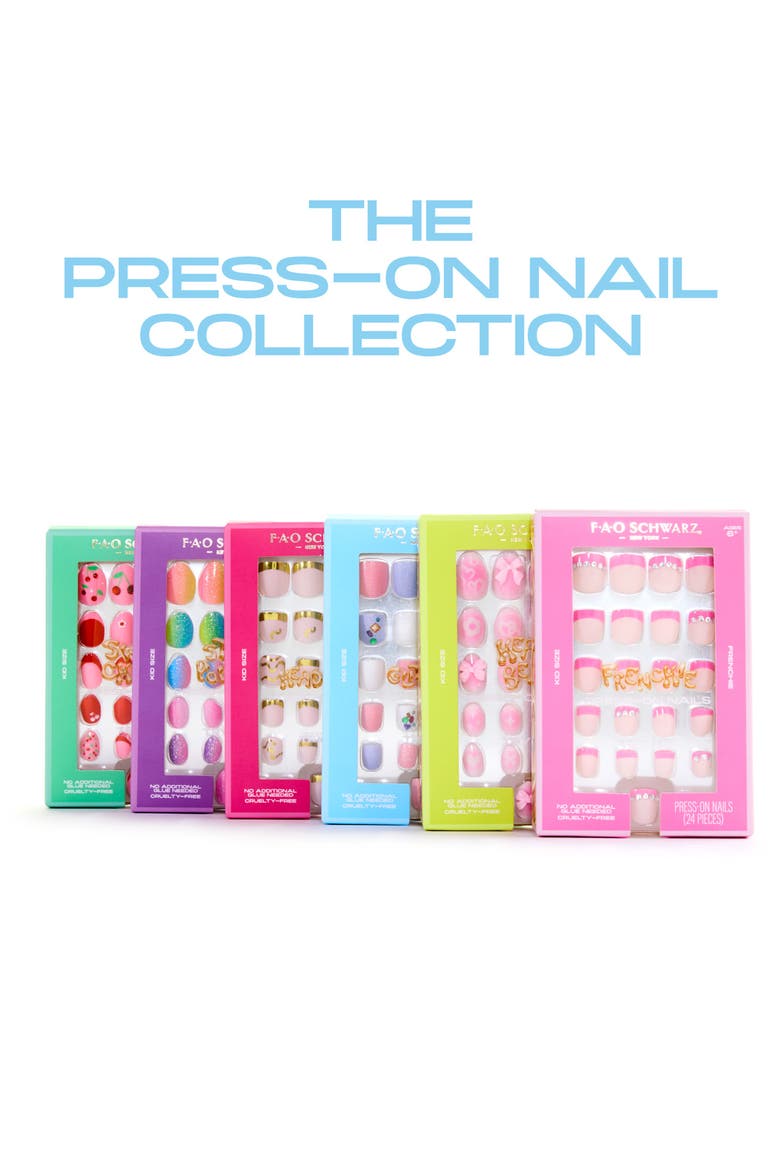 Kids' 24-Piece Rhinestone Press-On Nails, Alternate, color, OPEN MISCELLANEOUS