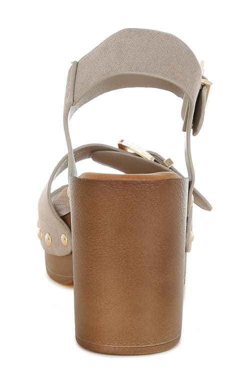 Rag & Co Lhasa Platform Sandal In Beige