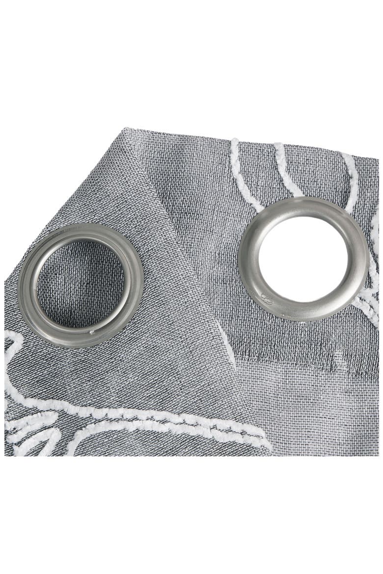 Stella Set of 2 Sheer Panel Curtains, Alternate, color, SILVER
