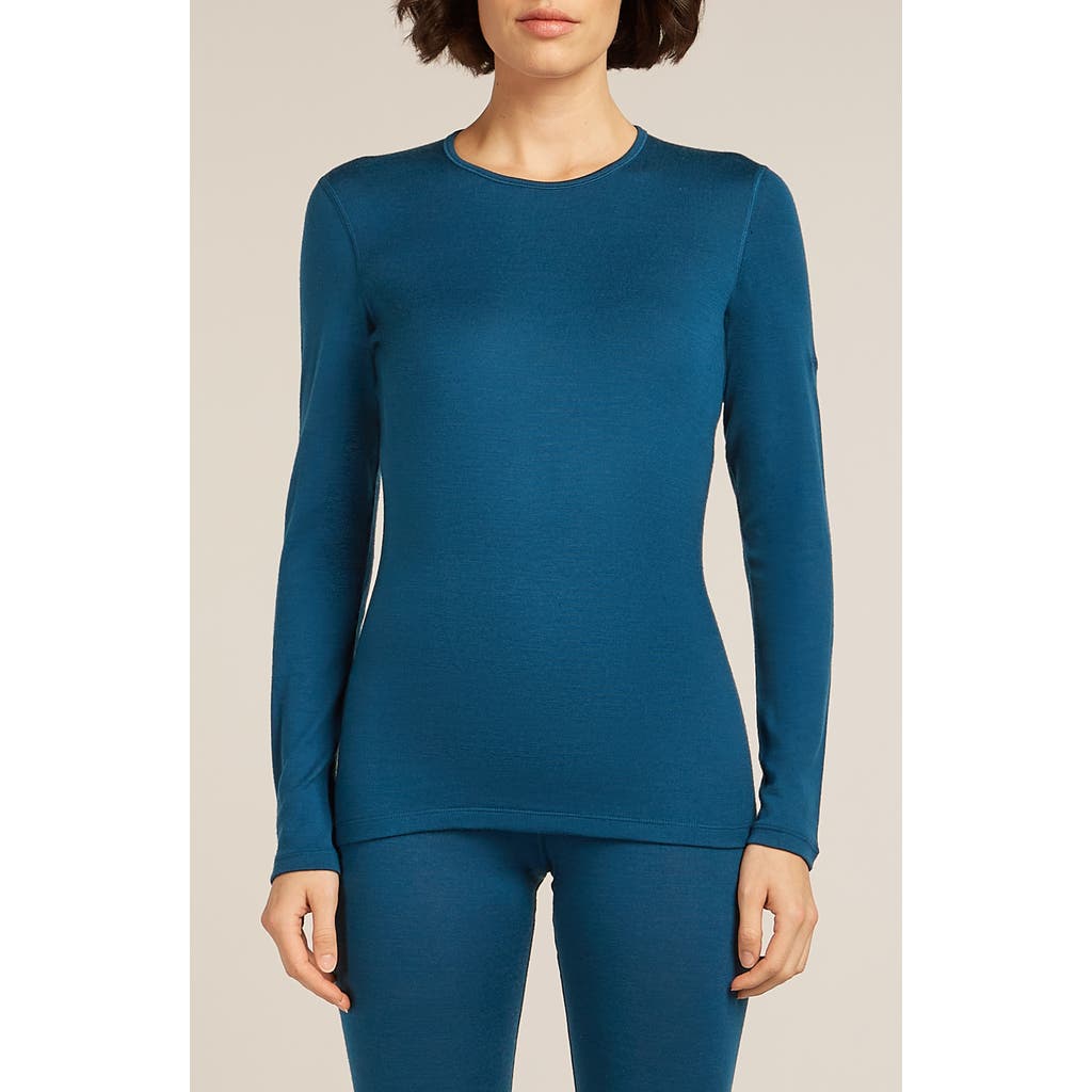 Icebreaker 260 Tech Long Sleeve Crewneck T-shirt In Blue