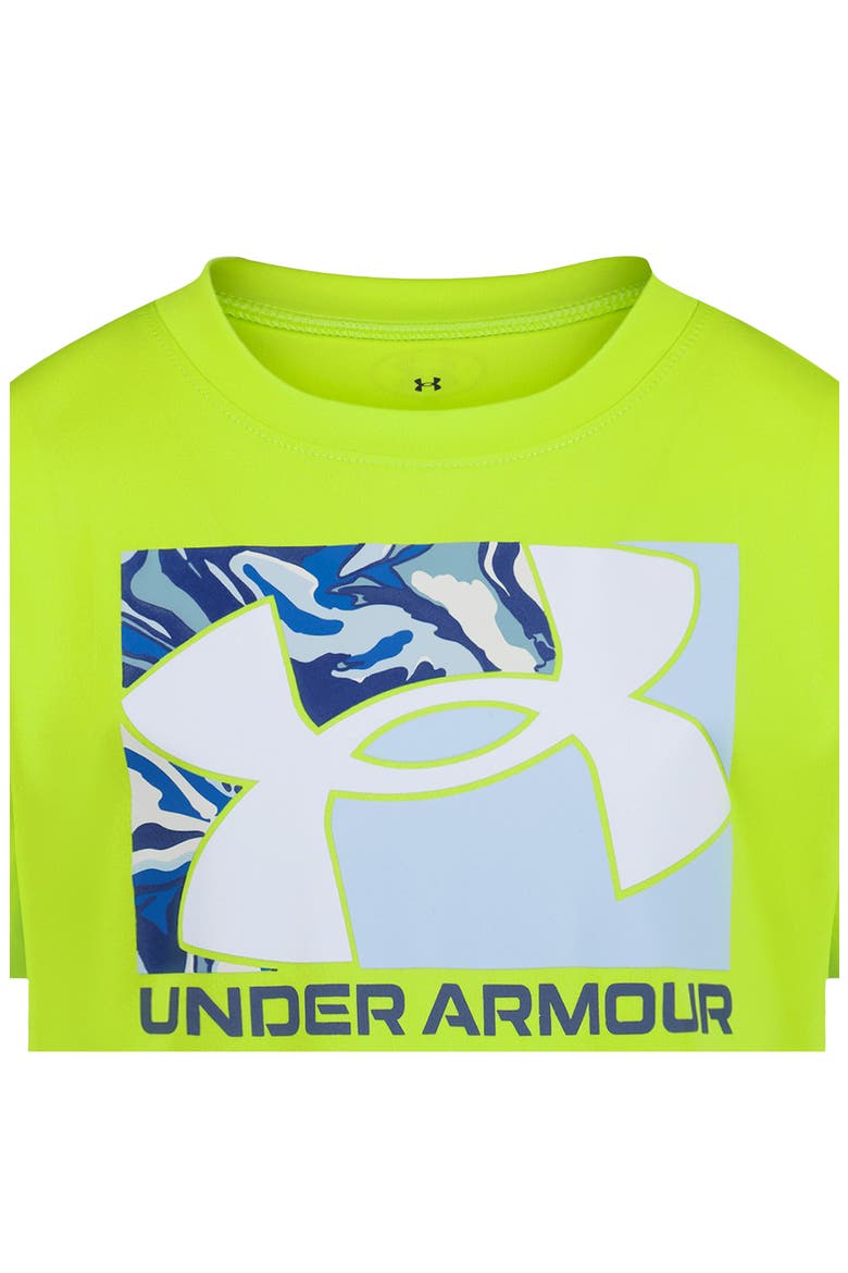 Kids' UA Tech™ Performance Graphic T-Shirt, Alternate, color, GREEN CITRINE
