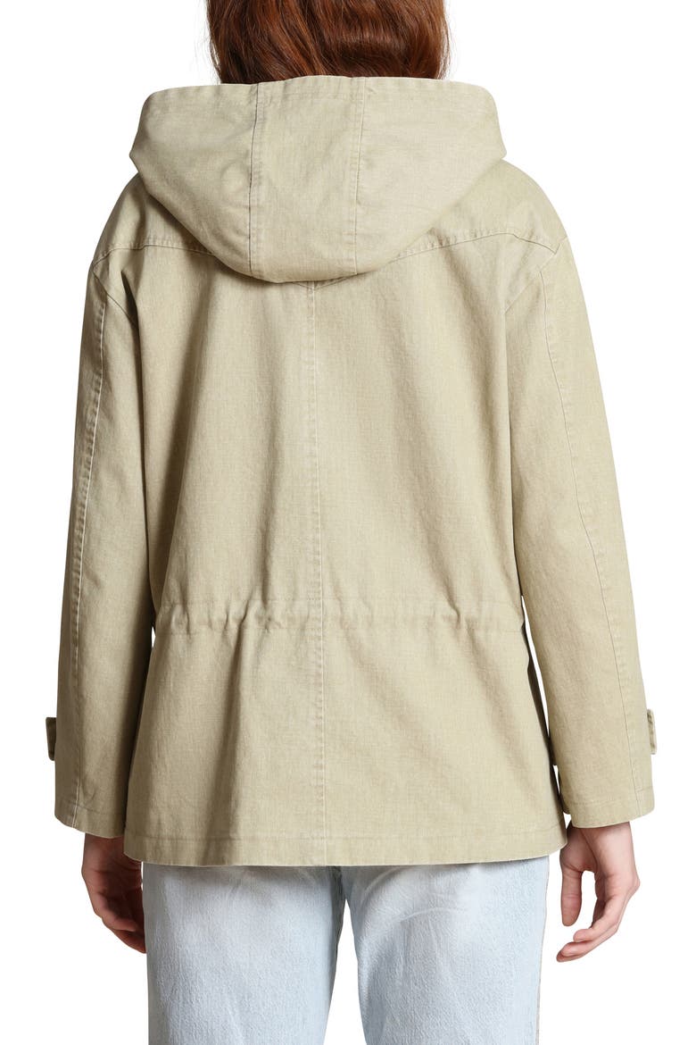 Hooded Cotton Field Jacket, Alternate, color, RATTAN WASHED